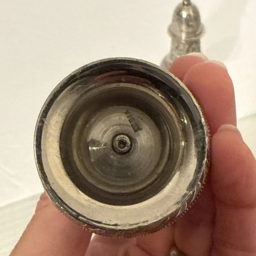 Vintage Etched Silver Plated 4
